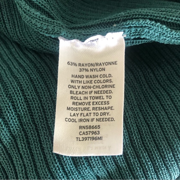 Leith Dark Teal Reversible Knit Cardigan with Low Back Size XL - Picture 8 of 8